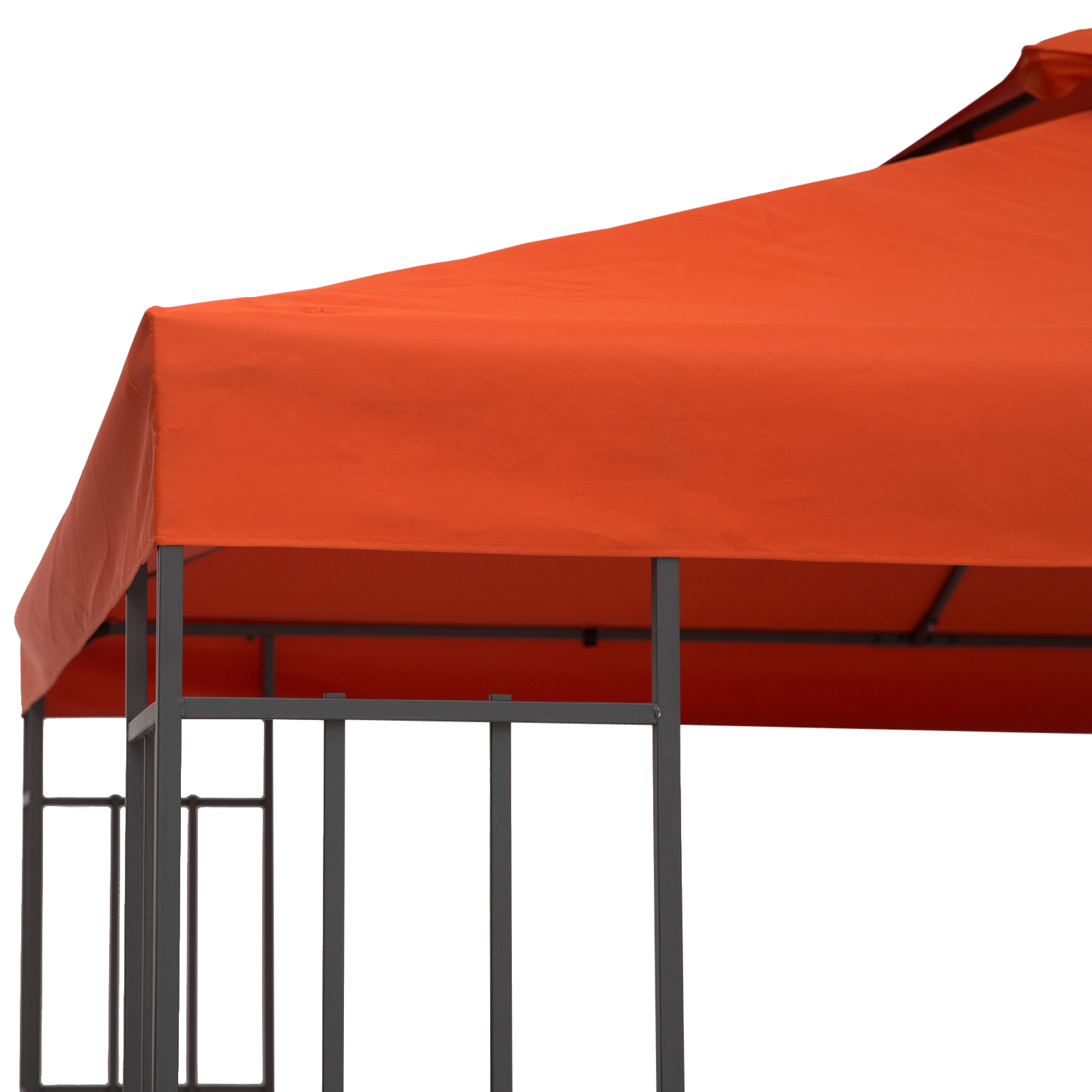 Outsunny 3m x 3m Replacement Gazebo Canopy Roof Top 2Tier Tent Cover